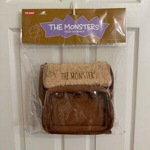 New Popmart Birthday The Monsters Fuzzy Backpack 1pc